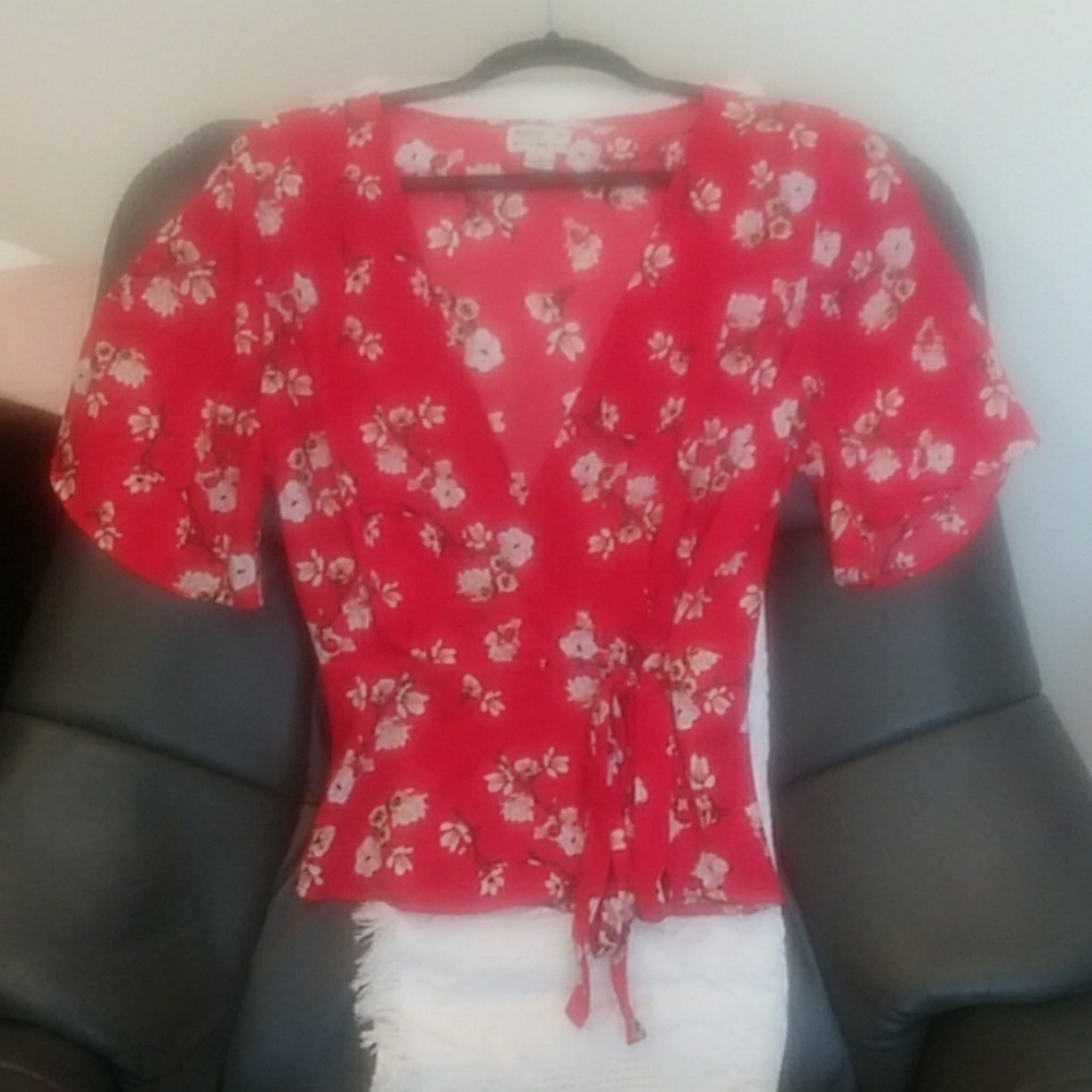 Red blouse